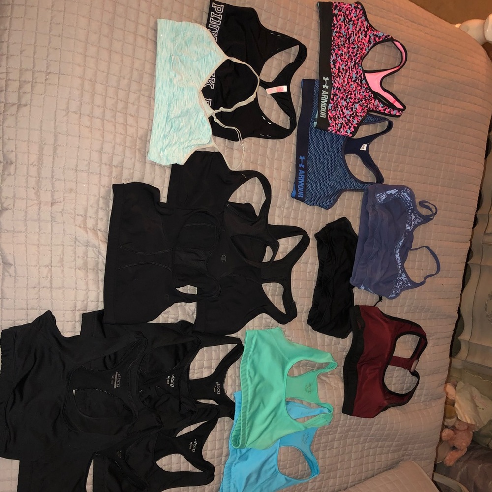 Sports bras;Nike,Under Armour,VS,BCG,Champion,etc.